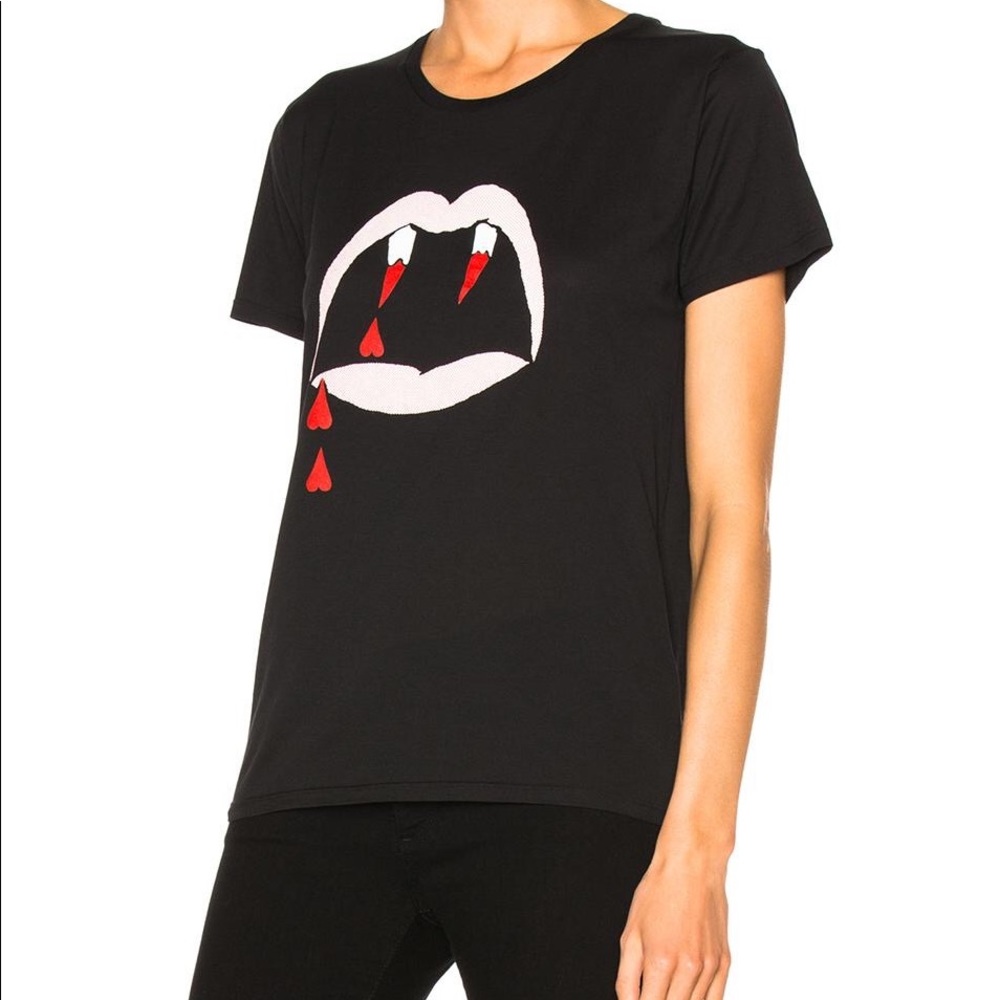 Saint Laurent Black Blood Luster Tee. Size S. Very good condition. Sold out.